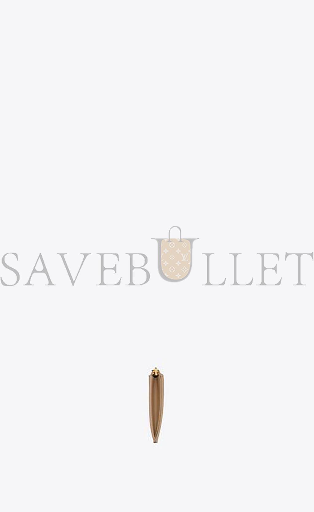 Y*L cassandre matelassÉ fragments zipped card case in grain de poudre embossed leather 607915bow012721 (13*8*2cm)