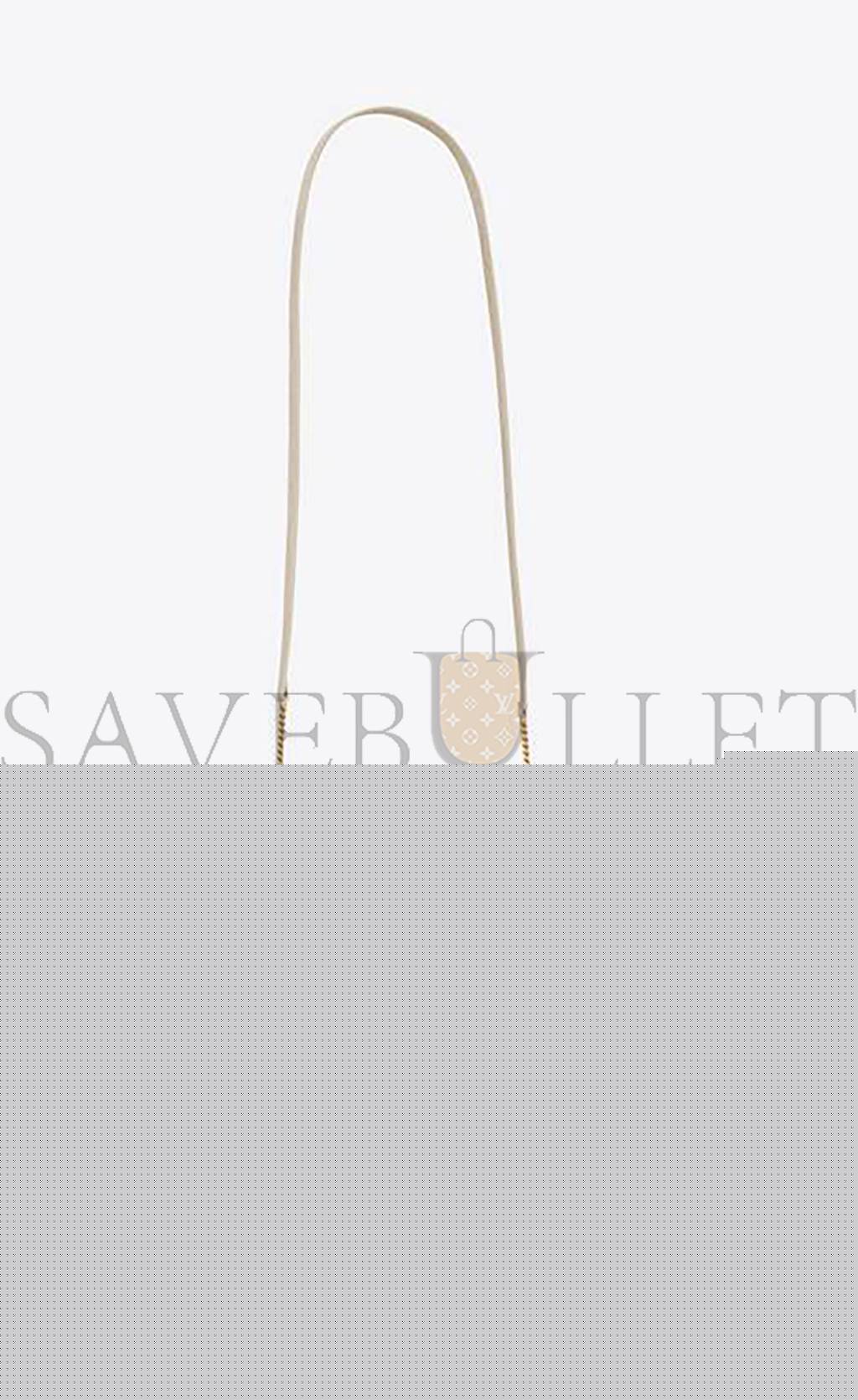 Y*L cassandre phone holder with strap in shiny crocodile-embossed leather 635095dnd1j9207 (18*11*2.5cm)