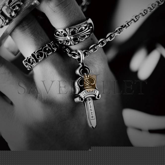 Ch**me He**ts floral cross ring