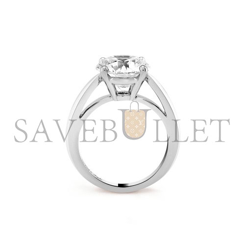 V*N CL*F arpels bonheur solitaire 4.02 ct evvs1 - platinum vcarp12l00