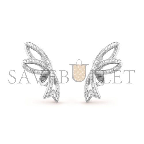 v*n cl*f arpels contes d’hiver earrings - white gold, Di*m*nd vcarp3j400