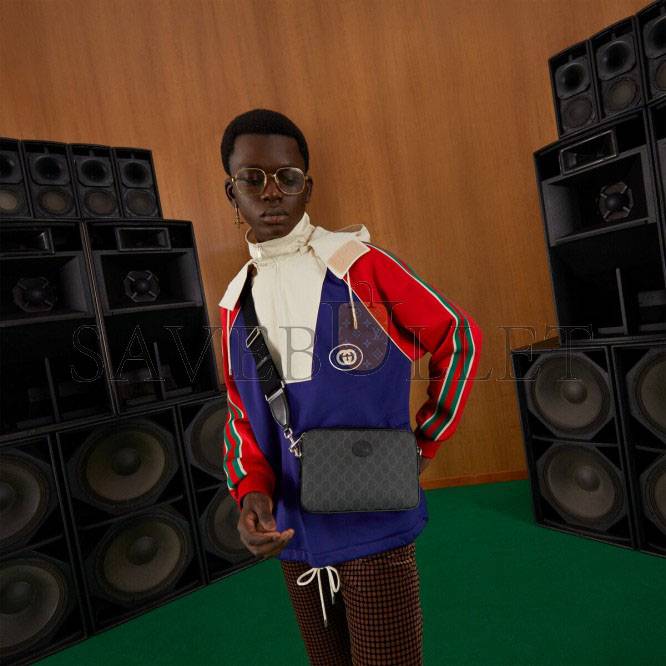 G*u*i shoulder bag with interlocking&g 703468 (24.5*16*4.5cm)