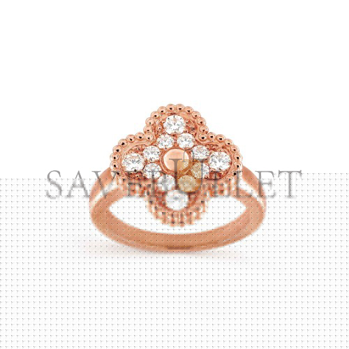 v*n cl*f arpels vintage alhambra ring - rose gold, Di*m*nd vcarp2r400