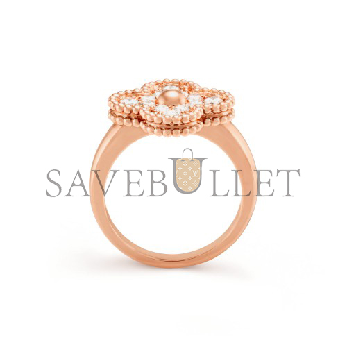 v*n cl*f arpels vintage alhambra ring - rose gold, Di*m*nd vcarp2r400