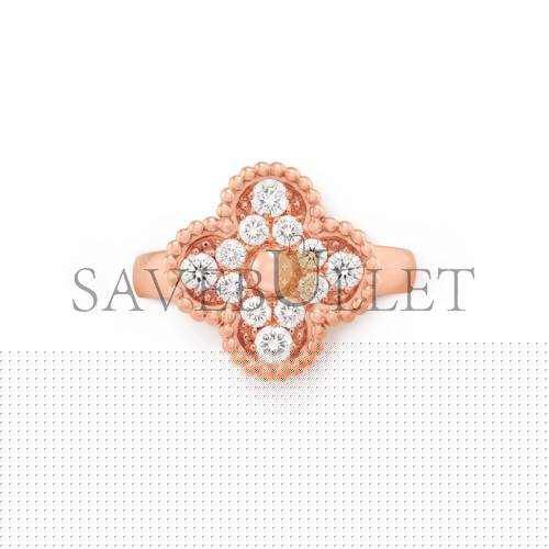 v*n cl*f arpels vintage alhambra ring - rose gold, Di*m*nd vcarp2r400