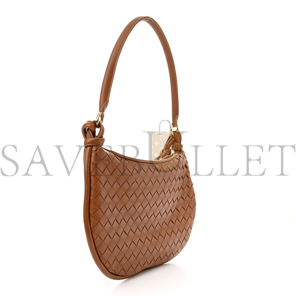 bo*te*ga Ve*ne*ta nappa intrecciato medium gemelli cognac (34*28*3cm)