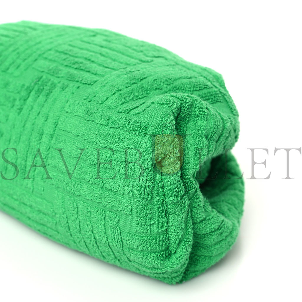 bo*te*ga Ve*ne*ta sponge fabric the pouch clutch grass (29*17*11cm)