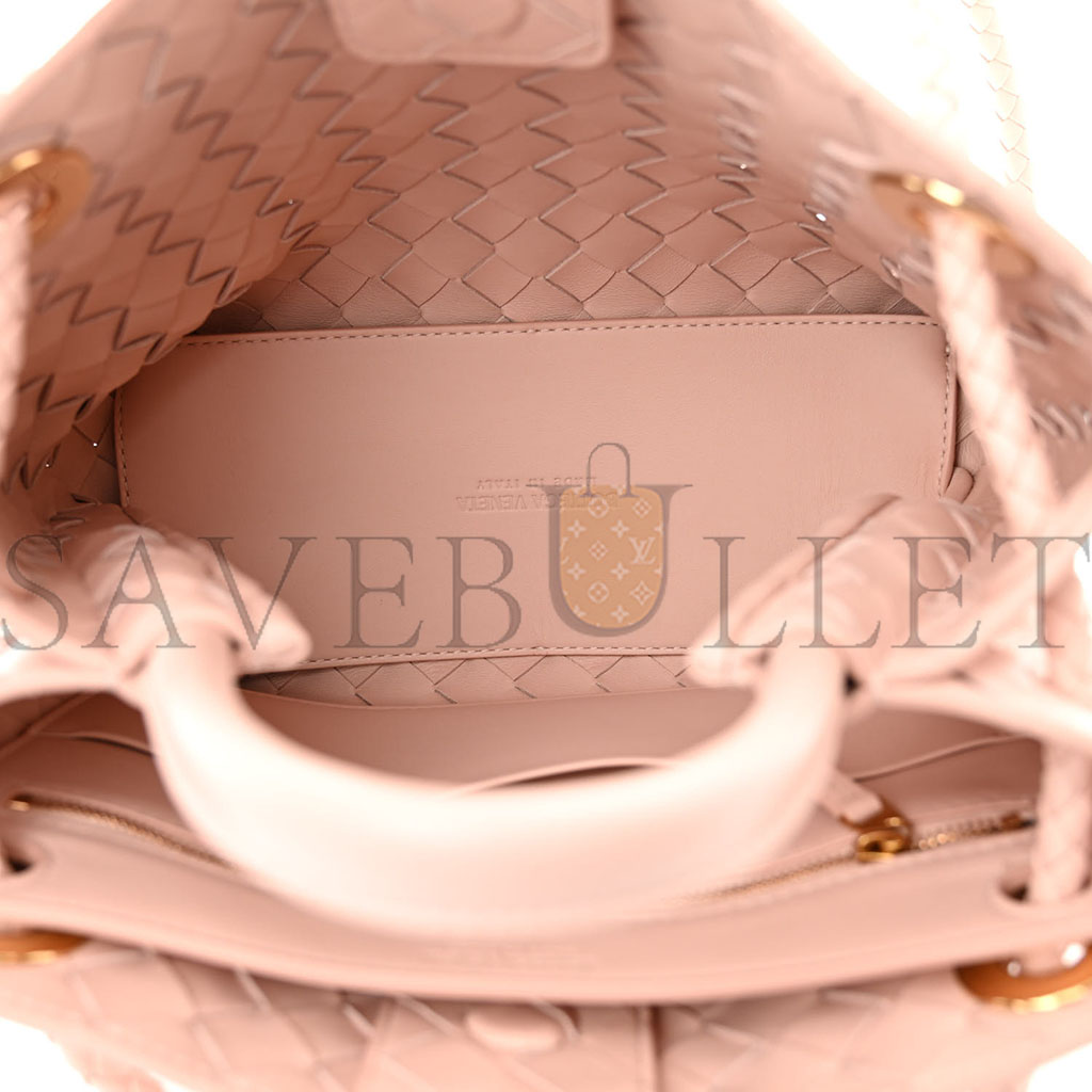 bo*te*ga Ve*ne*ta nappa intrecciato small andiamo shoulder bag lotus (25*20*10cm)