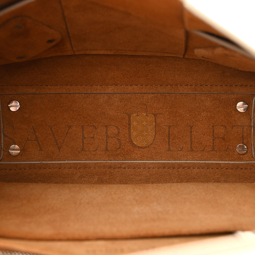 bo*te*ga Ve*ne*ta french calfskin maxi intrecciato small arco bianco (22*20*8cm)