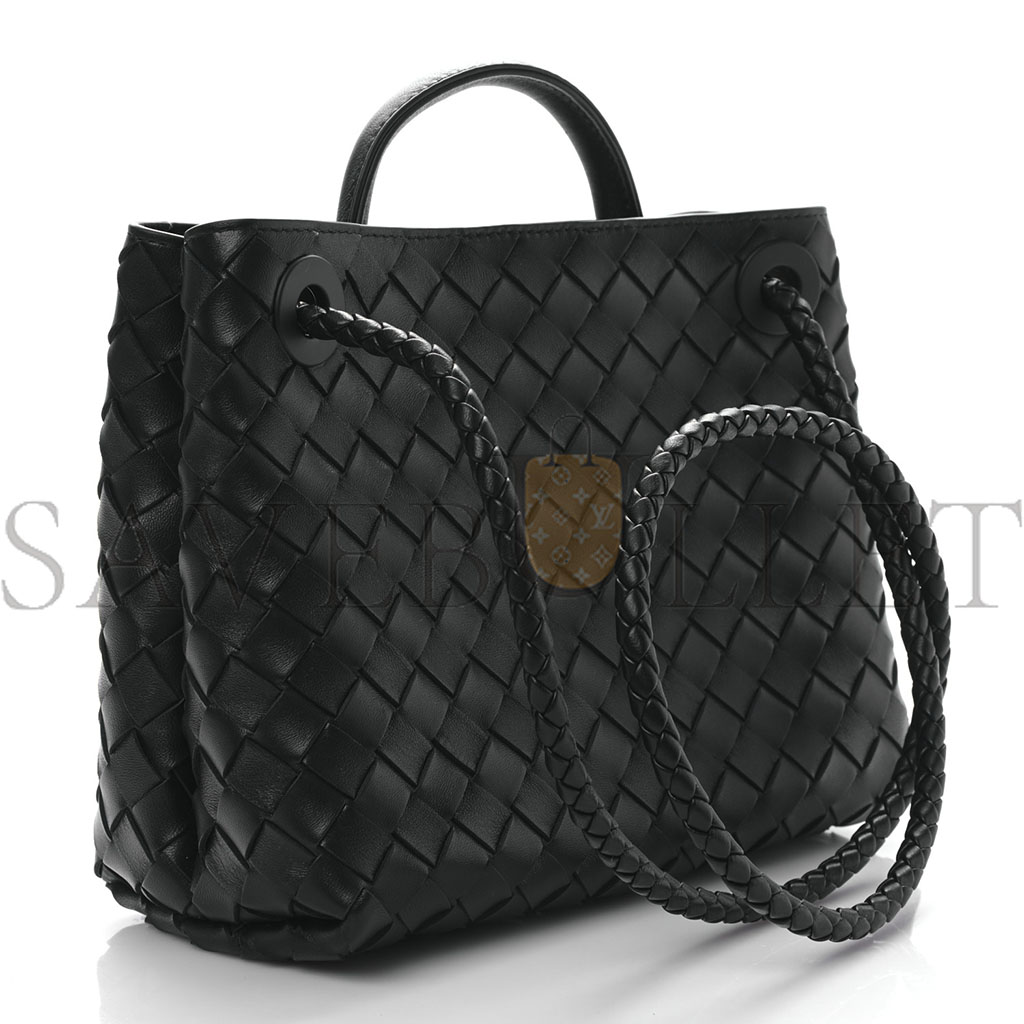 bo*te*ga Ve*ne*ta nappa intrecciato small andiamo shoulder bag black (25*20*10cm)
