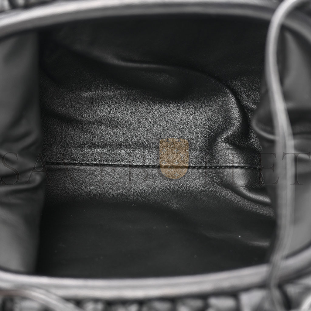 bo*te*ga Ve*ne*ta nappa intrecciato the mini pouch black (22*15*7cm)