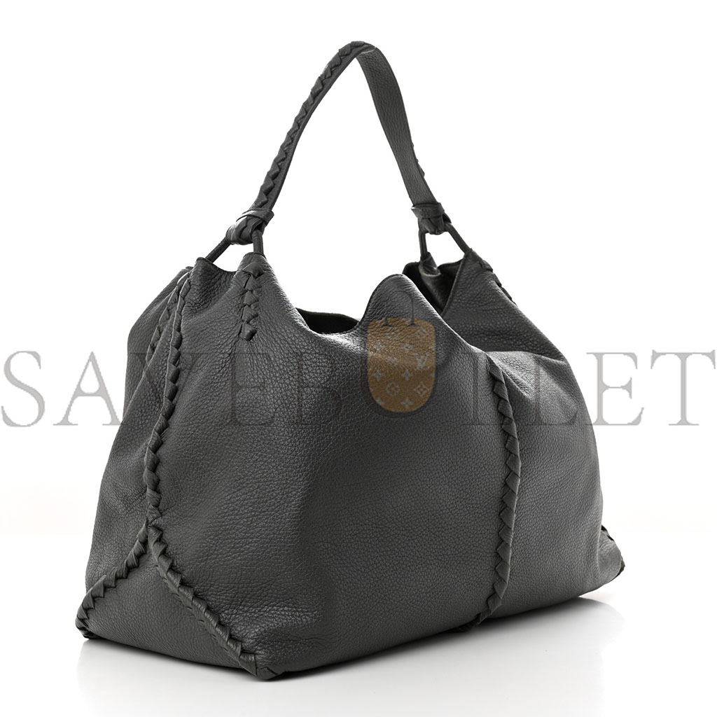 bo*te*ga Ve*ne*ta cervo deerskin hobo grey 1426292 (41*30*22cm)