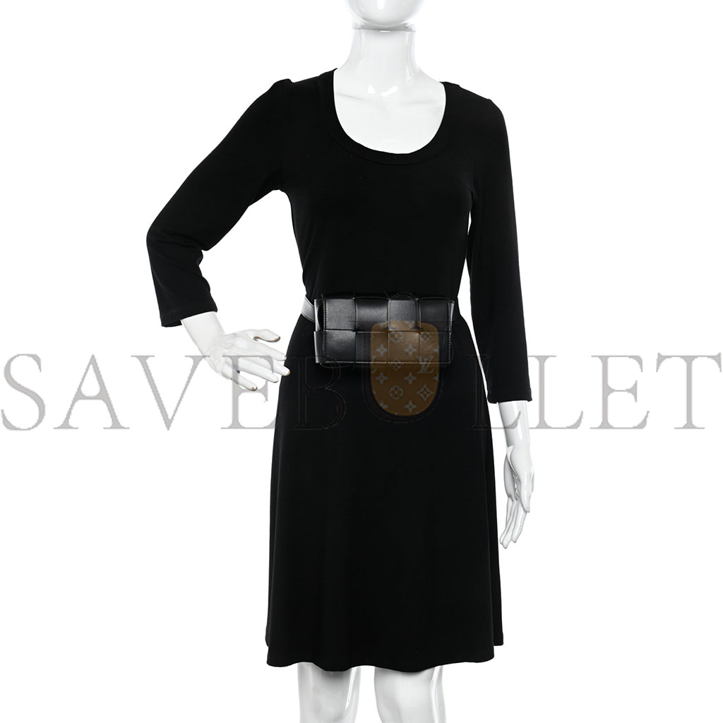 bo*te*ga Ve*ne*ta nappa maxi intreccio the belt cassette bag black (18*10*5cm)