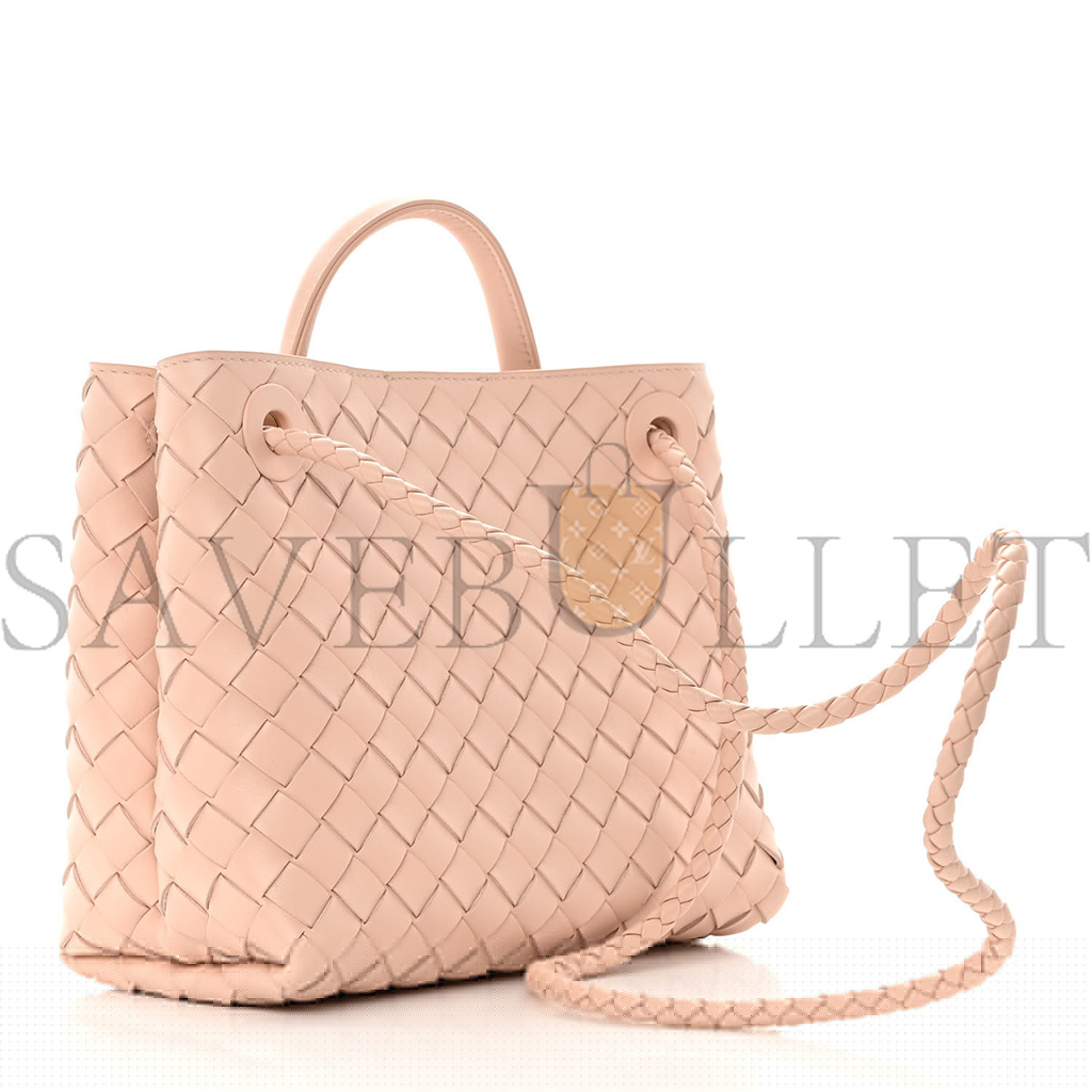 bo*te*ga Ve*ne*ta nappa intrecciato small andiamo shoulder bag nude (25*20*10cm)