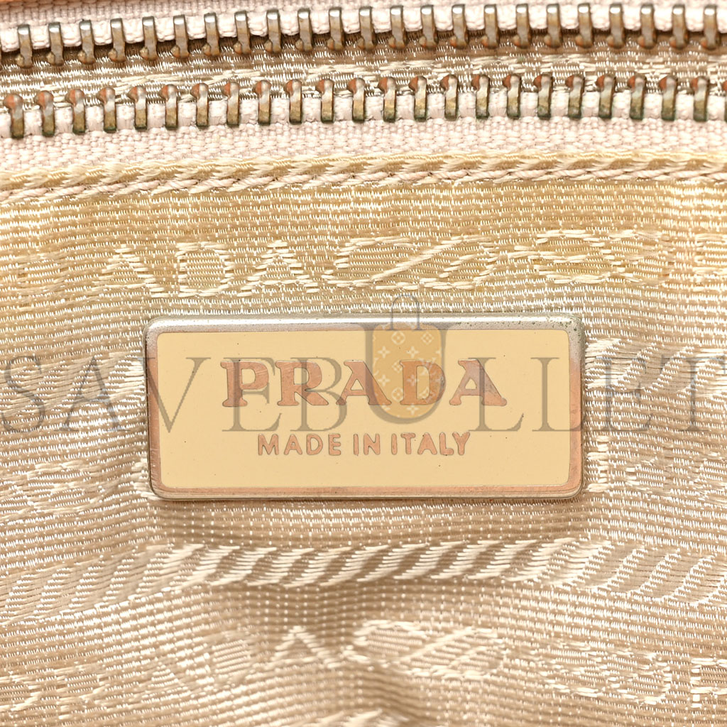Pra*a vitello daino shoulder bag sughero (36*25*15cm)