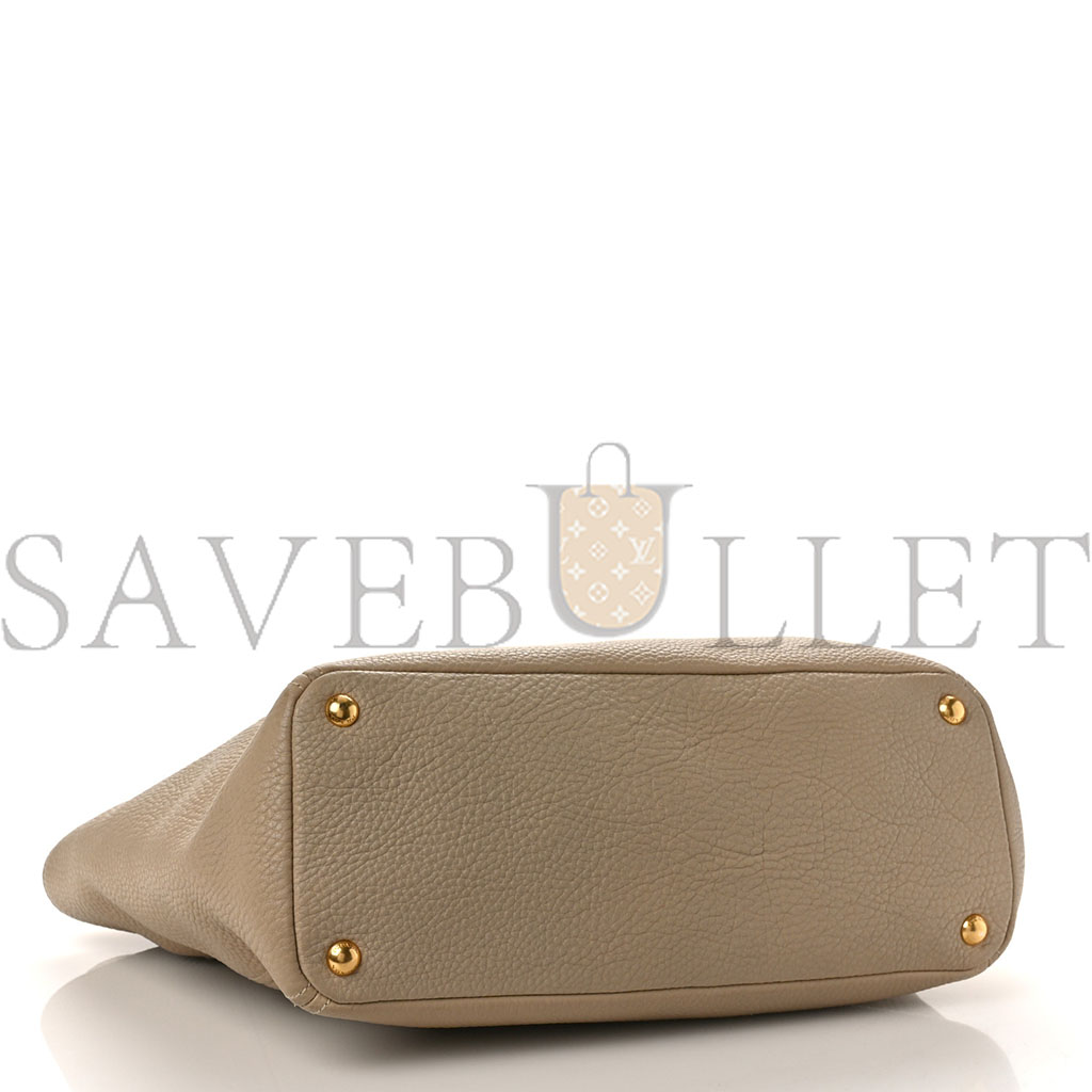 Pra*a vitello daino shoulder bag sabbia (34*29*14cm)