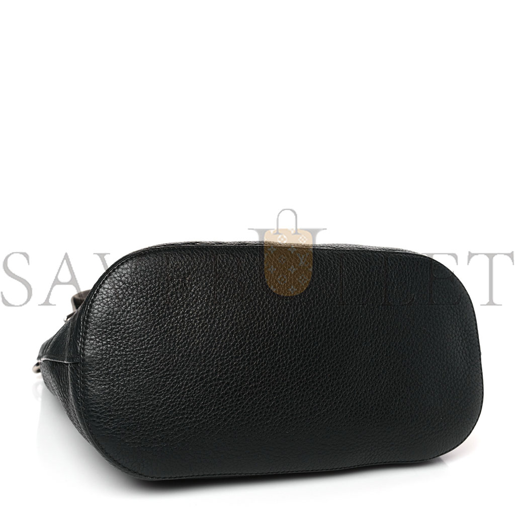Pra*a vitello phenix logo hobo black (30*27*13cm)