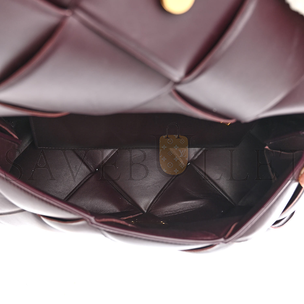 bo*te*ga Ve*ne*ta nappa intreccio padded top handle shoulder bag grape (30*16*10cm)