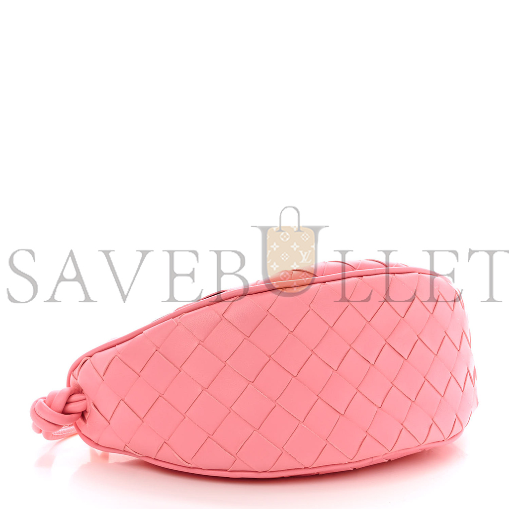 bo*te*ga Ve*ne*ta nappa intrecciato half moon pouch on strap ribbon (24*11*10cm)