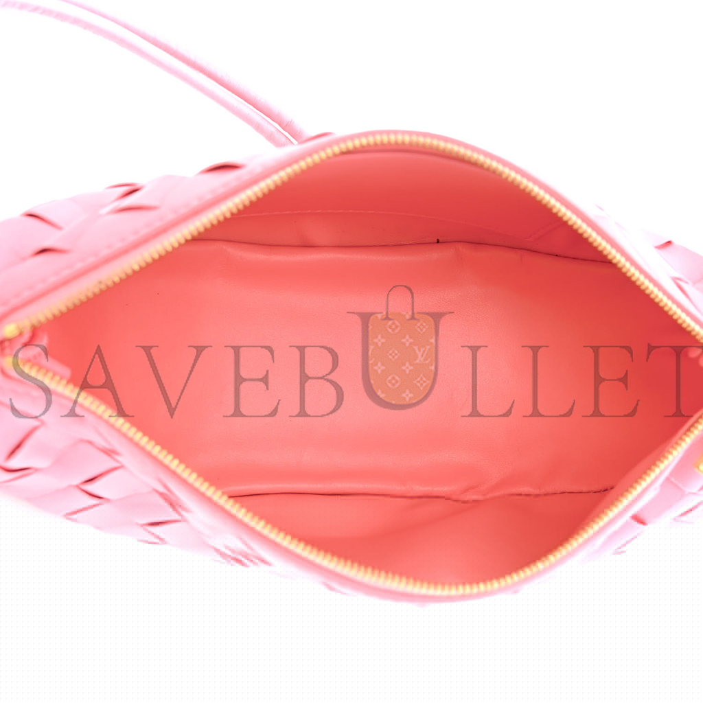 bo*te*ga Ve*ne*ta nappa intrecciato half moon pouch on strap ribbon (24*11*10cm)