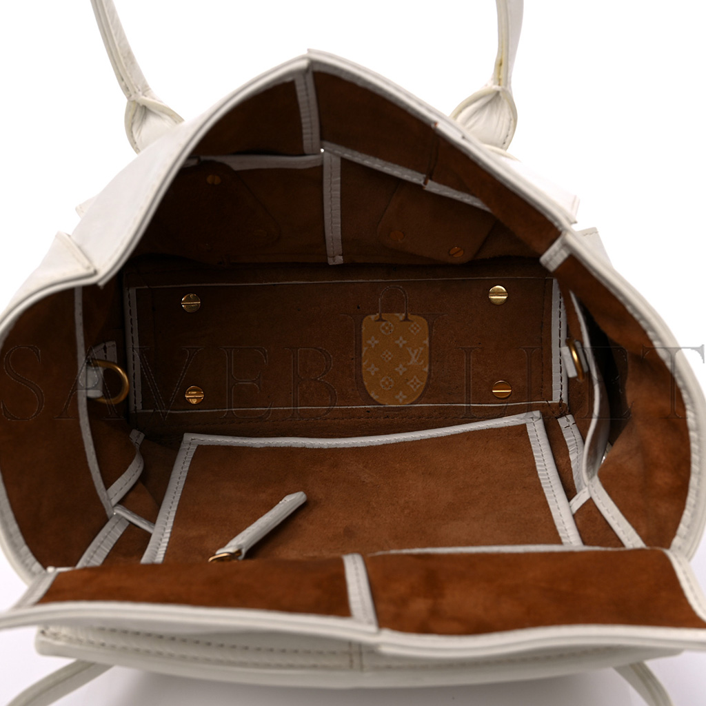 bo*te*ga Ve*ne*ta paper calfskin maxi intrecciato mini arco slouch plaster (18*17*8cm)