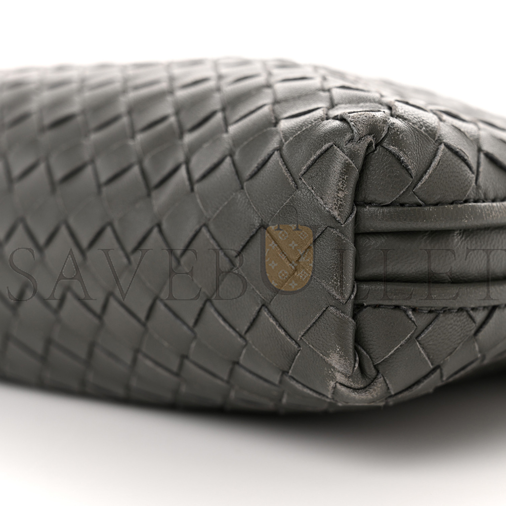 bo*te*ga Ve*ne*ta nappa intrecciato nodini crossbody messenger new light grey (23*19*5cm)