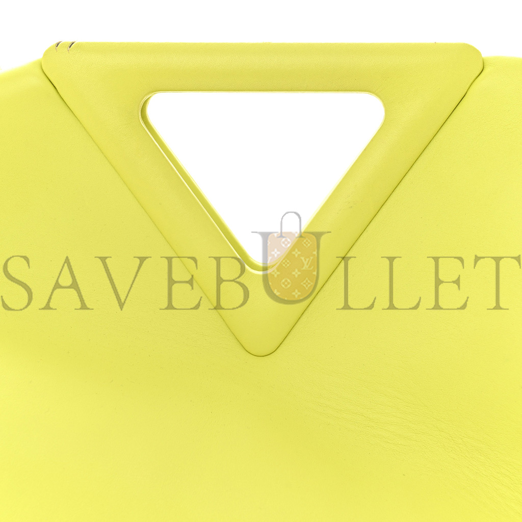 bo*te*ga Ve*ne*ta calfskin medium the point triangle bag seagrass (32*23*11cm)