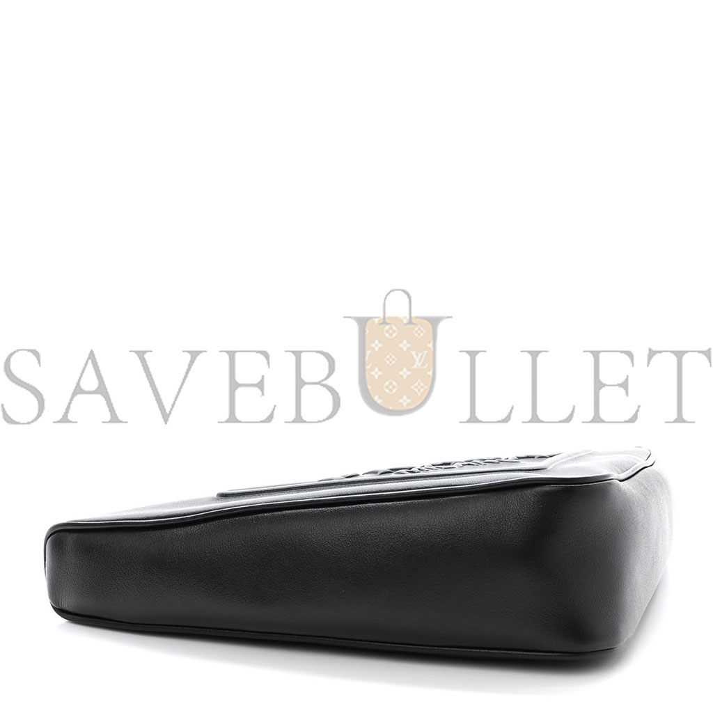 Pra*a grace lux triangle wristlet pouch black (27*15*6cm)