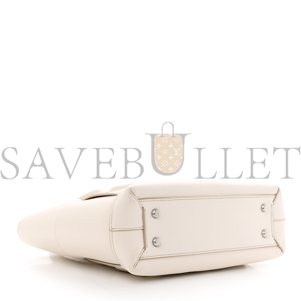 bo*te*ga Ve*ne*ta french calfskin maxi intrecciato small arco bianco (33*20*9cm)