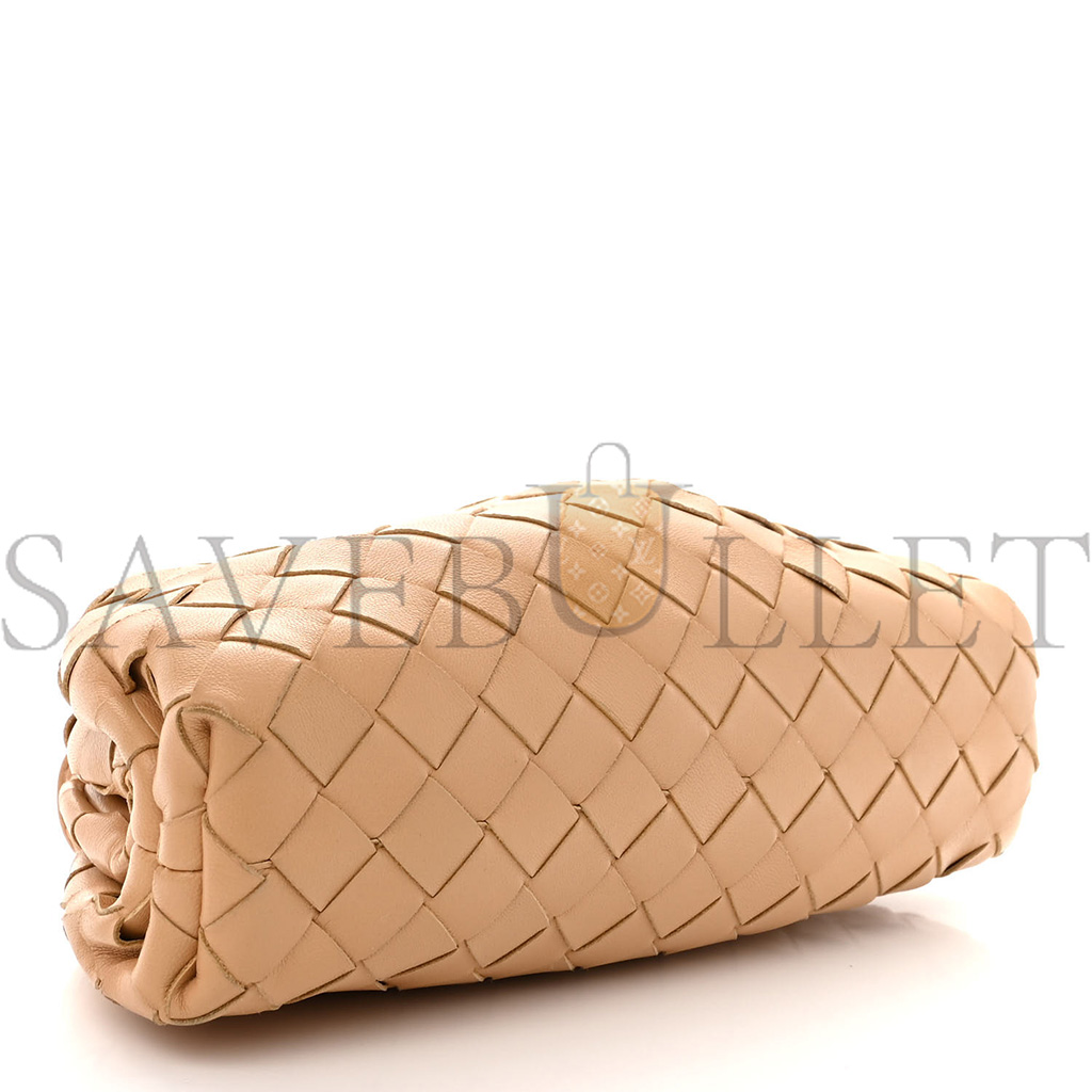 bo*te*ga Ve*ne*ta nappa intrecciato the mini pouch almond (22*13*6cm)