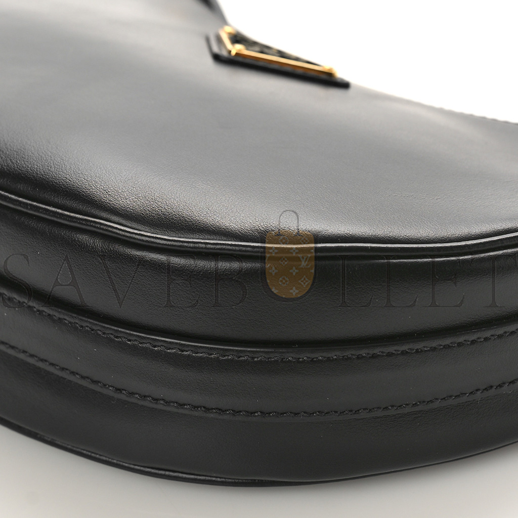 Pra*a nappa arque shoulder bag black (23*14*6cm)