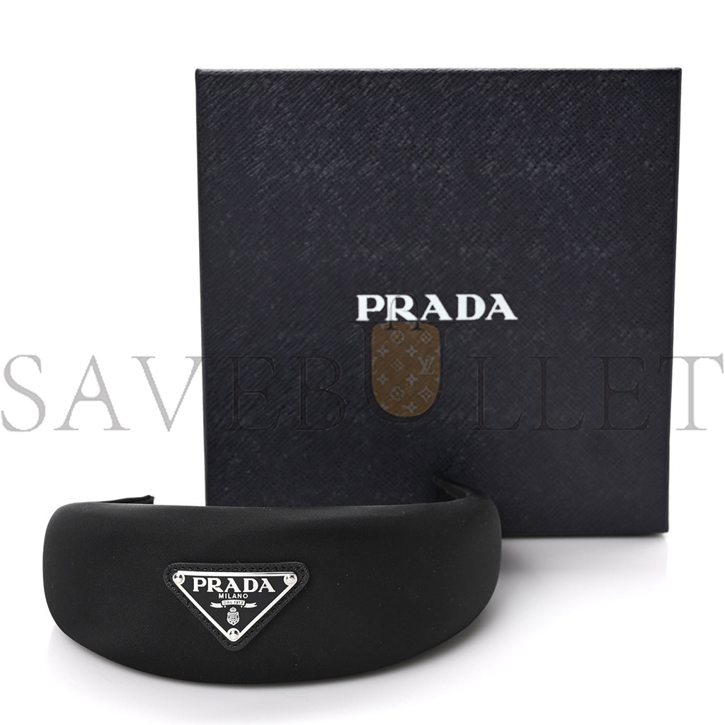 Pra*a nylon re-nylon headband black