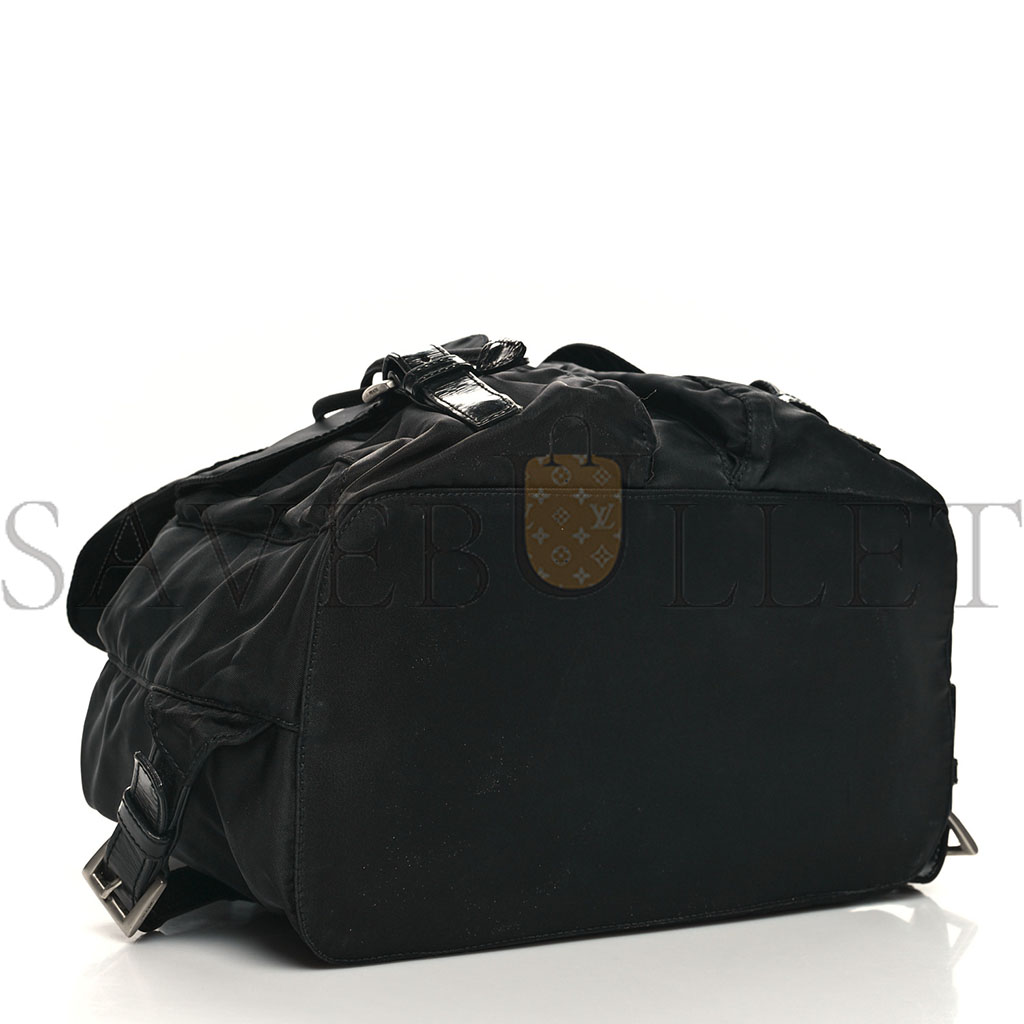 Pra*a nylon vela medium backpack black (33*29*15cm)