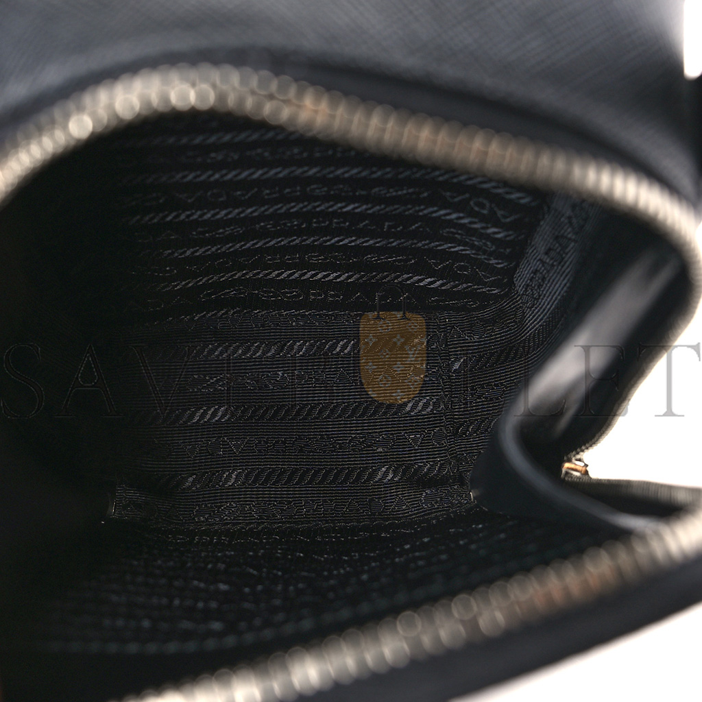 Pra*a saffiano brique crossbody bag black (18*11*6cm)