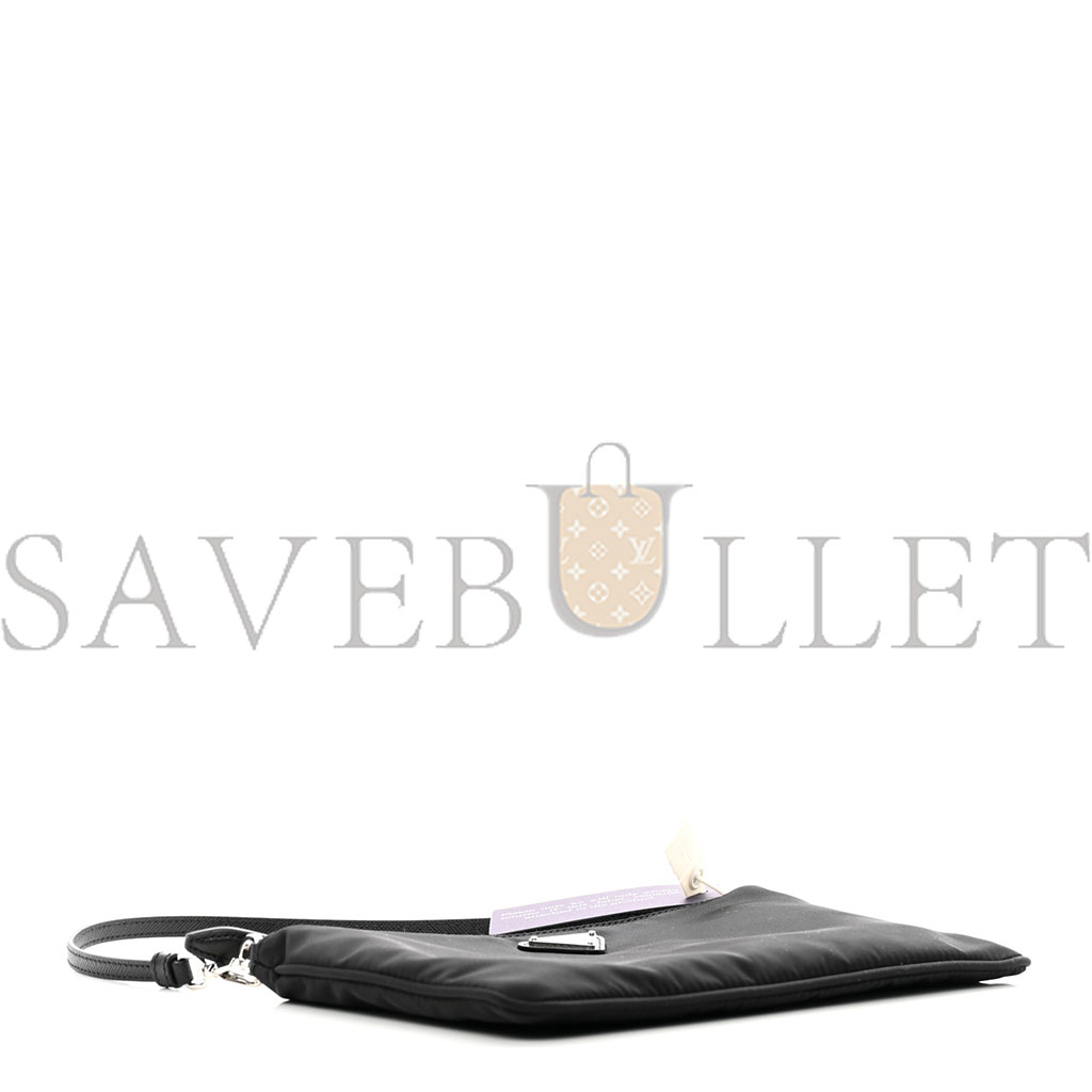 Pra*a re-nylon vela pouch black (24*18*14cm)