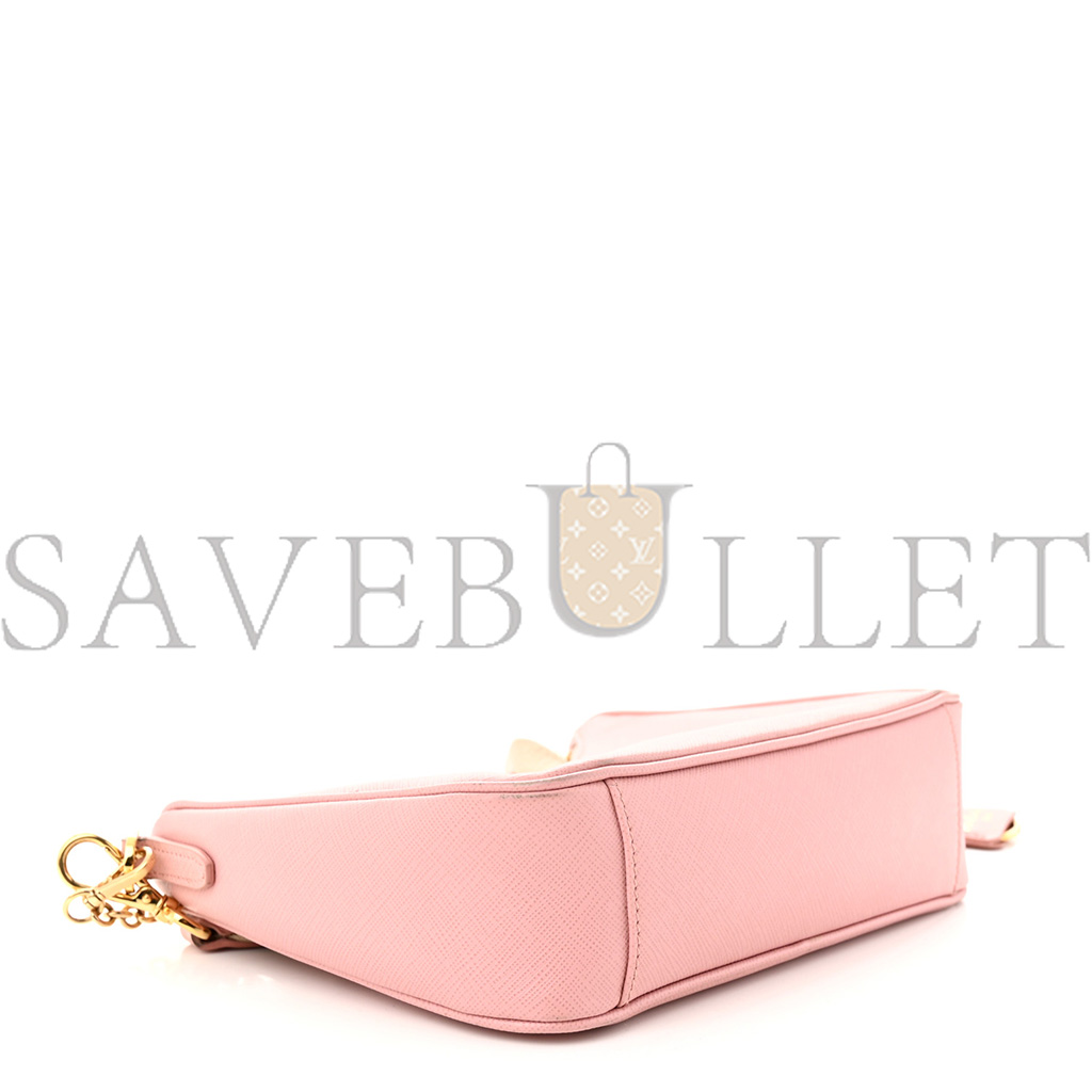 Pra*a saffiano re-edition 2005 shoulder bag alabastro (22*17*6cm)