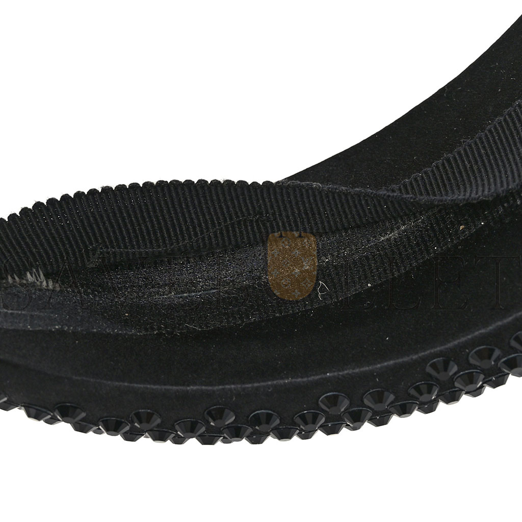 Pra*a satin crystal embellished headband black