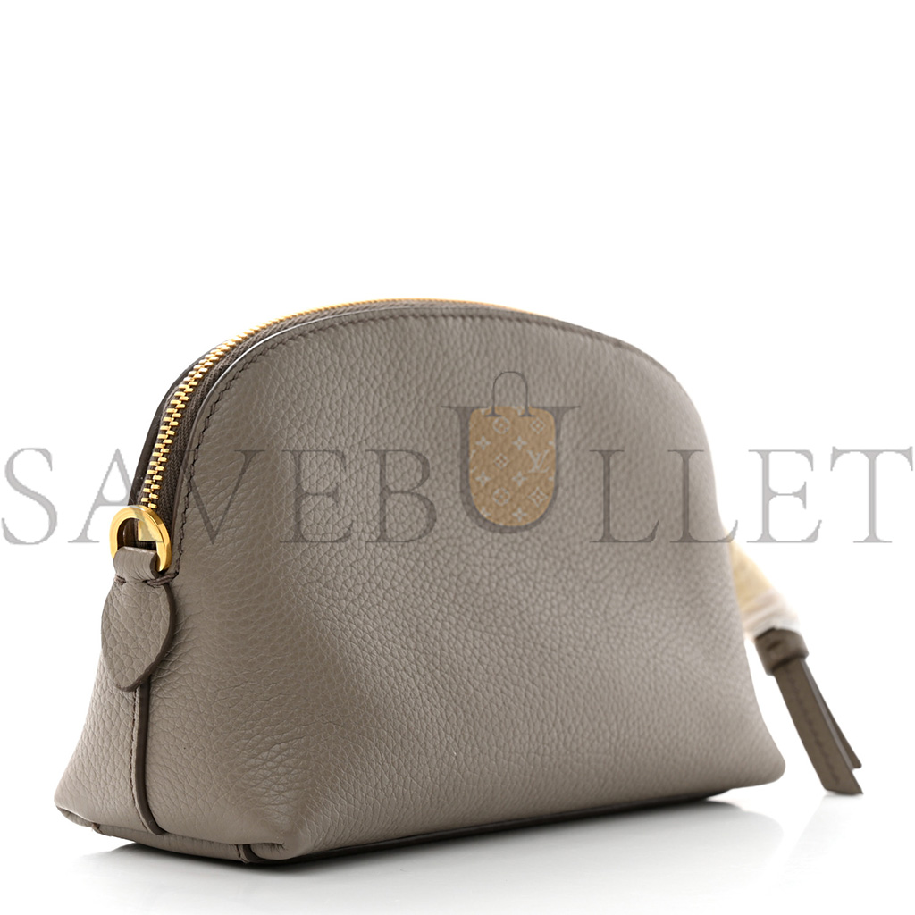 Pra*a vitello daino cosmetic pouch argilla (17*11*7cm)