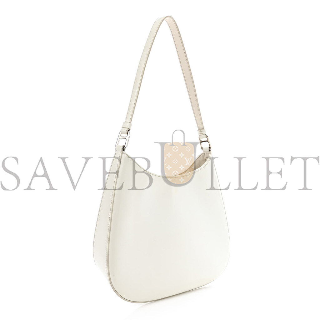 Pra*a spazzolato cleo shoulder bag white (27*18*5cm)
