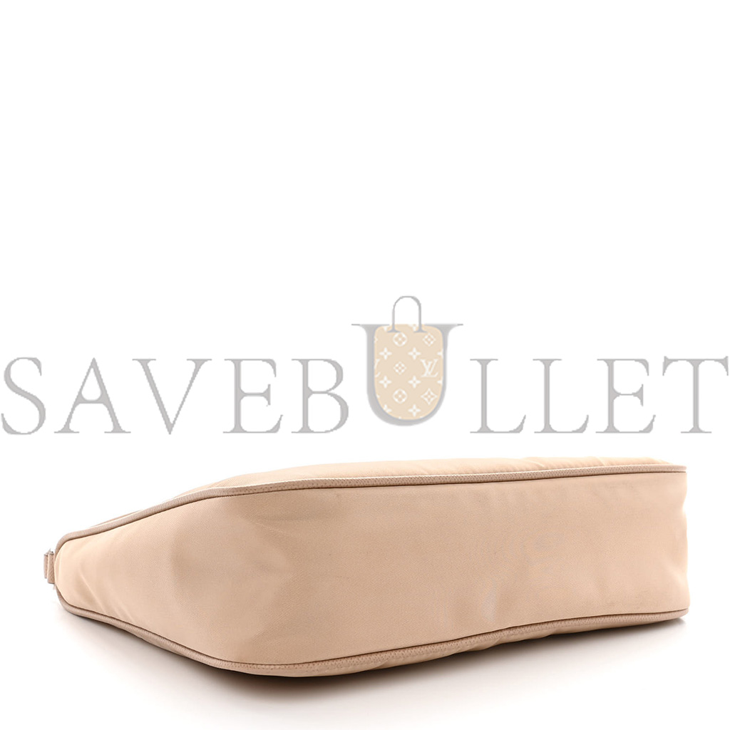 Pra*a tessuto nylon saffiano mini re-edition 2005 bag cammeo (22*17*6cm)