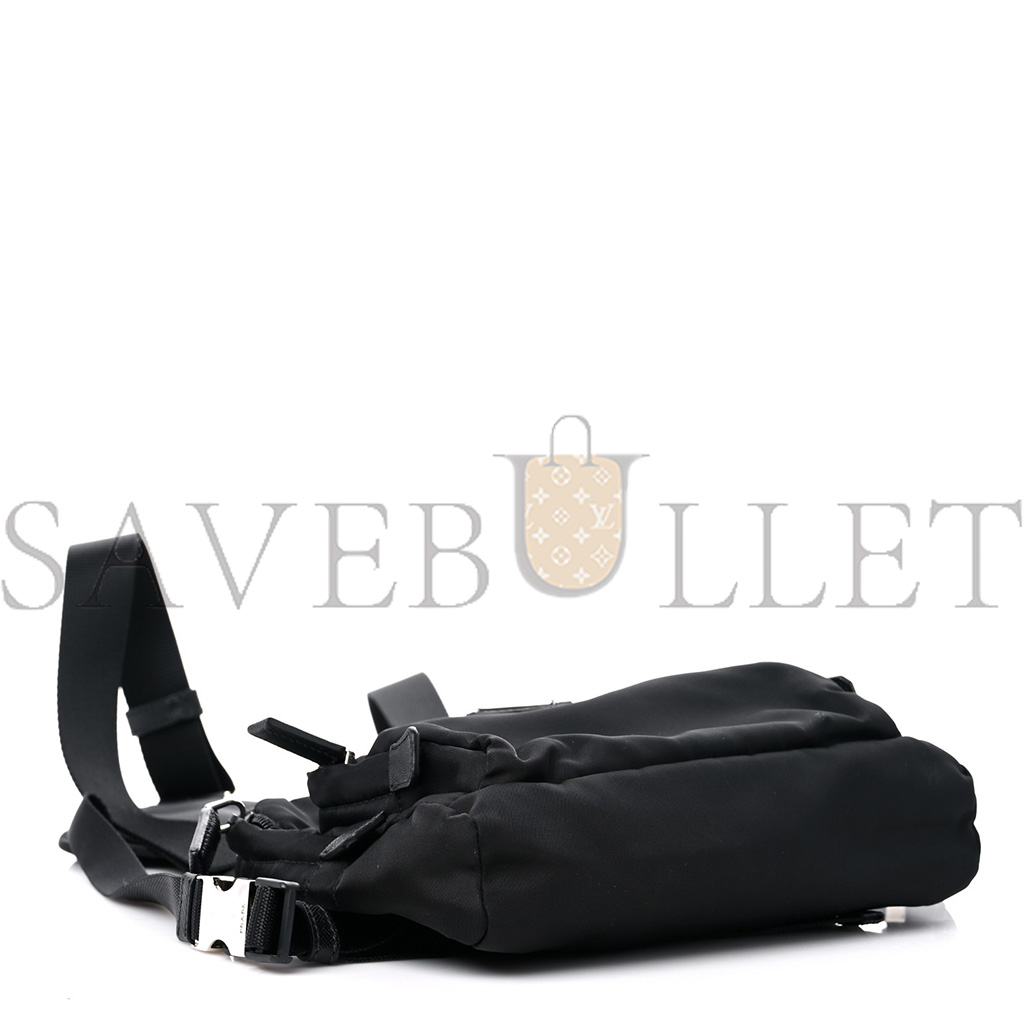 Pra*a tessuto nylon montagna harness bag black (22*18*5cm)