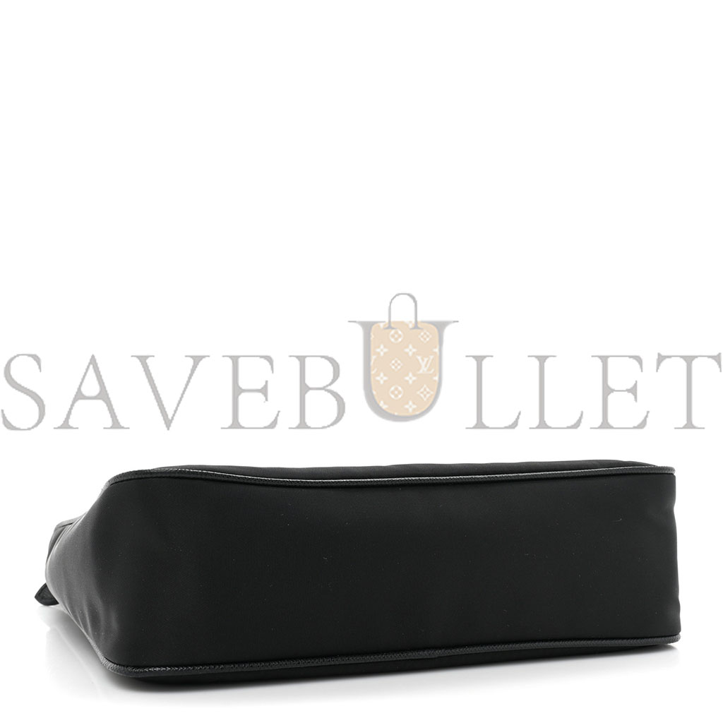 Pra*a tessuto nylon saffiano mini re-edition 2005 bag black (23*14*8cm)