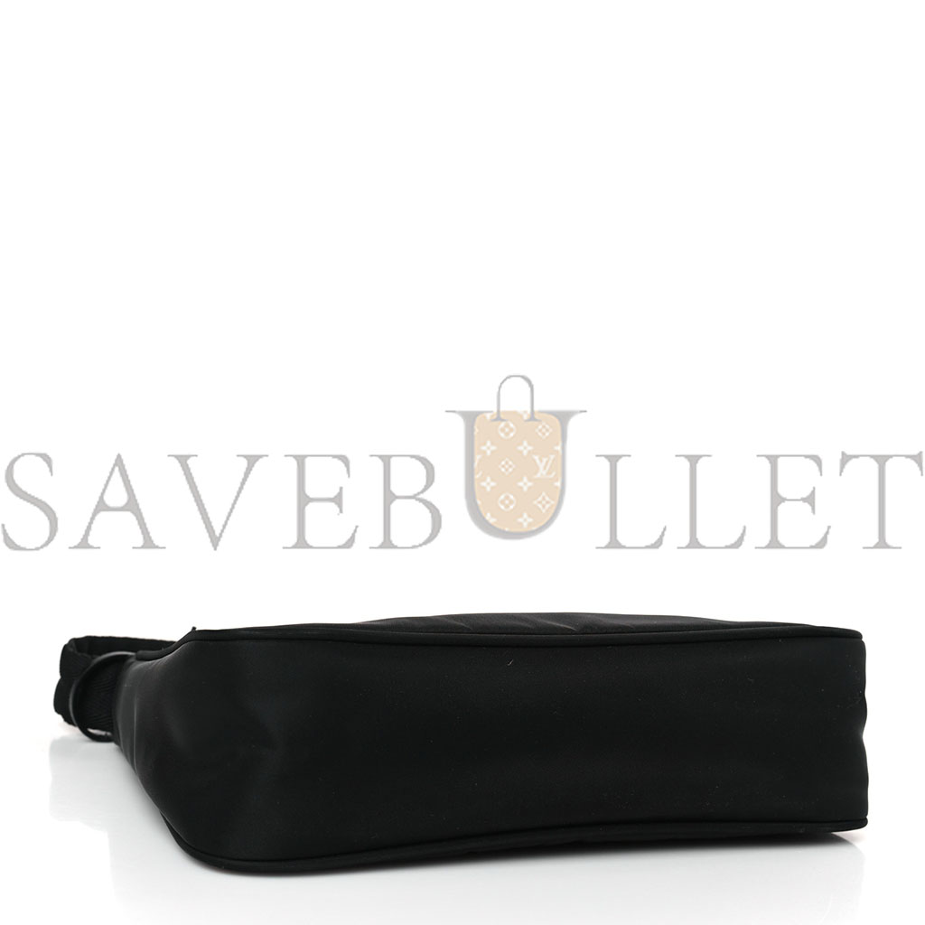 Pra*a tessuto nylon mini re-edition 2000 bag black (23*17*5cm)