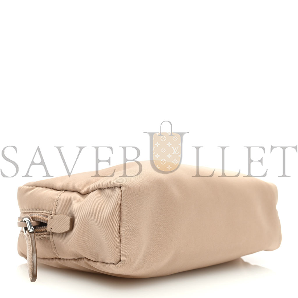 Pra*a tessuto nylon saffiano wristlet cammeo (17*11*4cm)