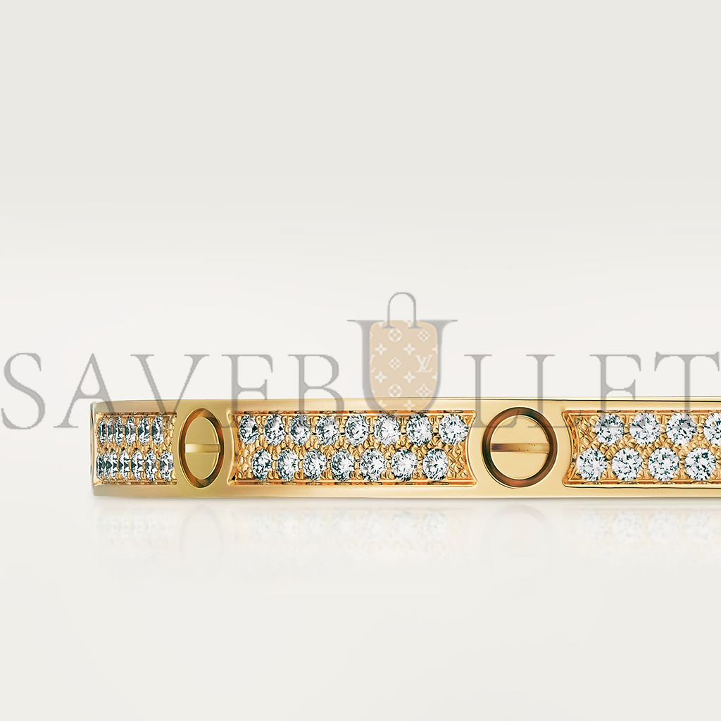 Ca*t*er  love bracelet, small model, paved n6710617
