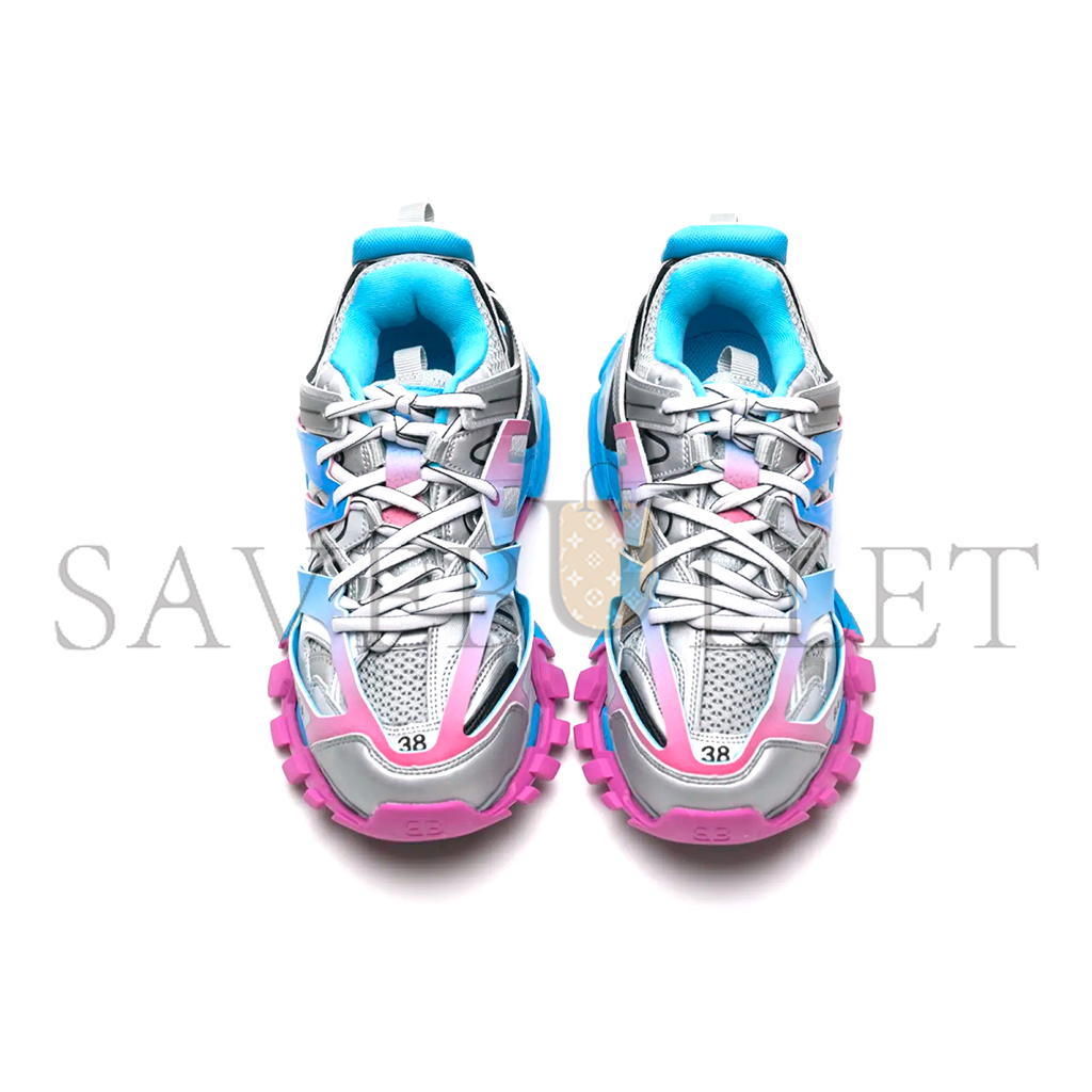 Ba*len*cia*ga track trainer blue pink silver 542436w1gc14051