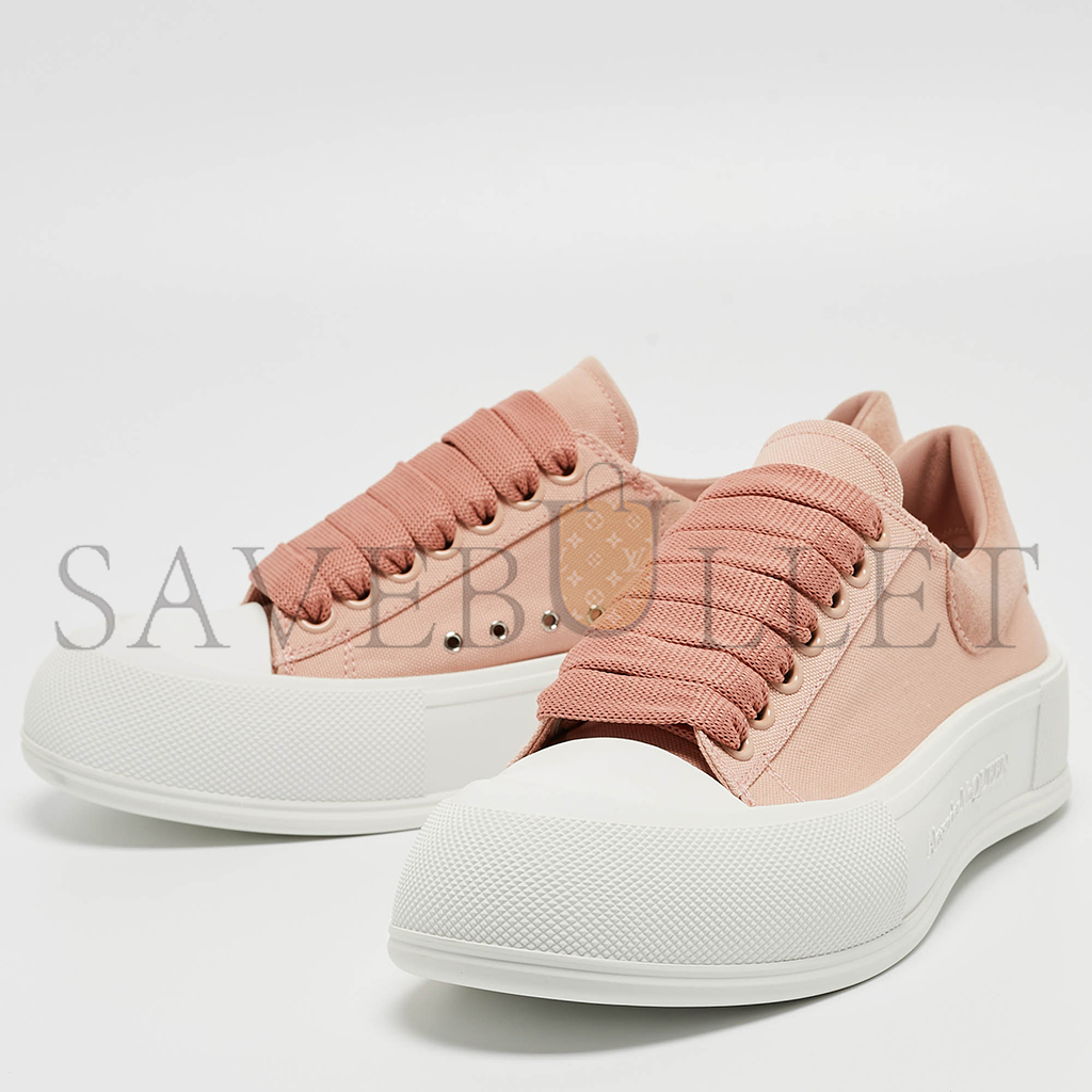 Ale*d*r m*q*en deck canvas sneakers 654593w4pq19297