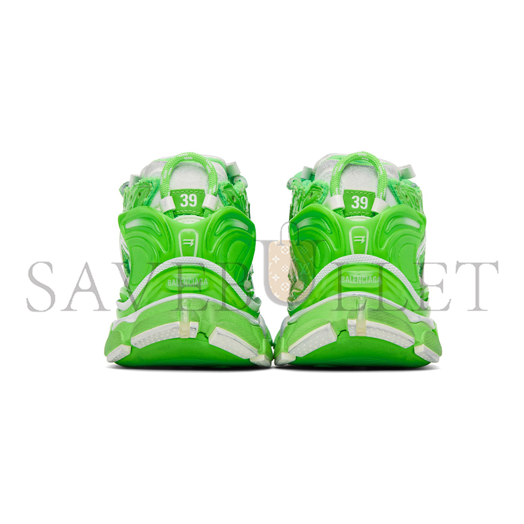 Ba*len*cia*ga green runner sneakers 677402w3rbm3590