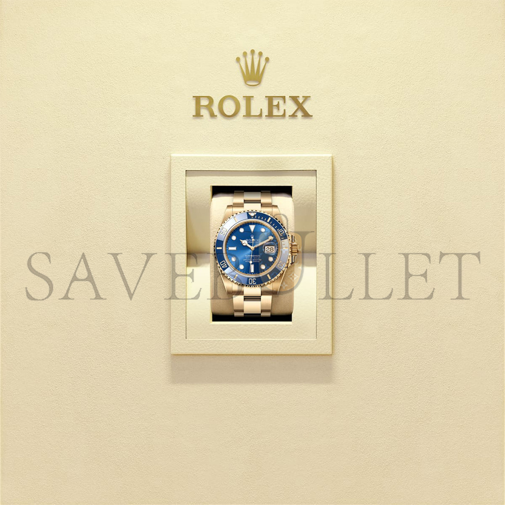 R*l*x submariner date oyster, 41 mm, yellow gold watch 126618lb