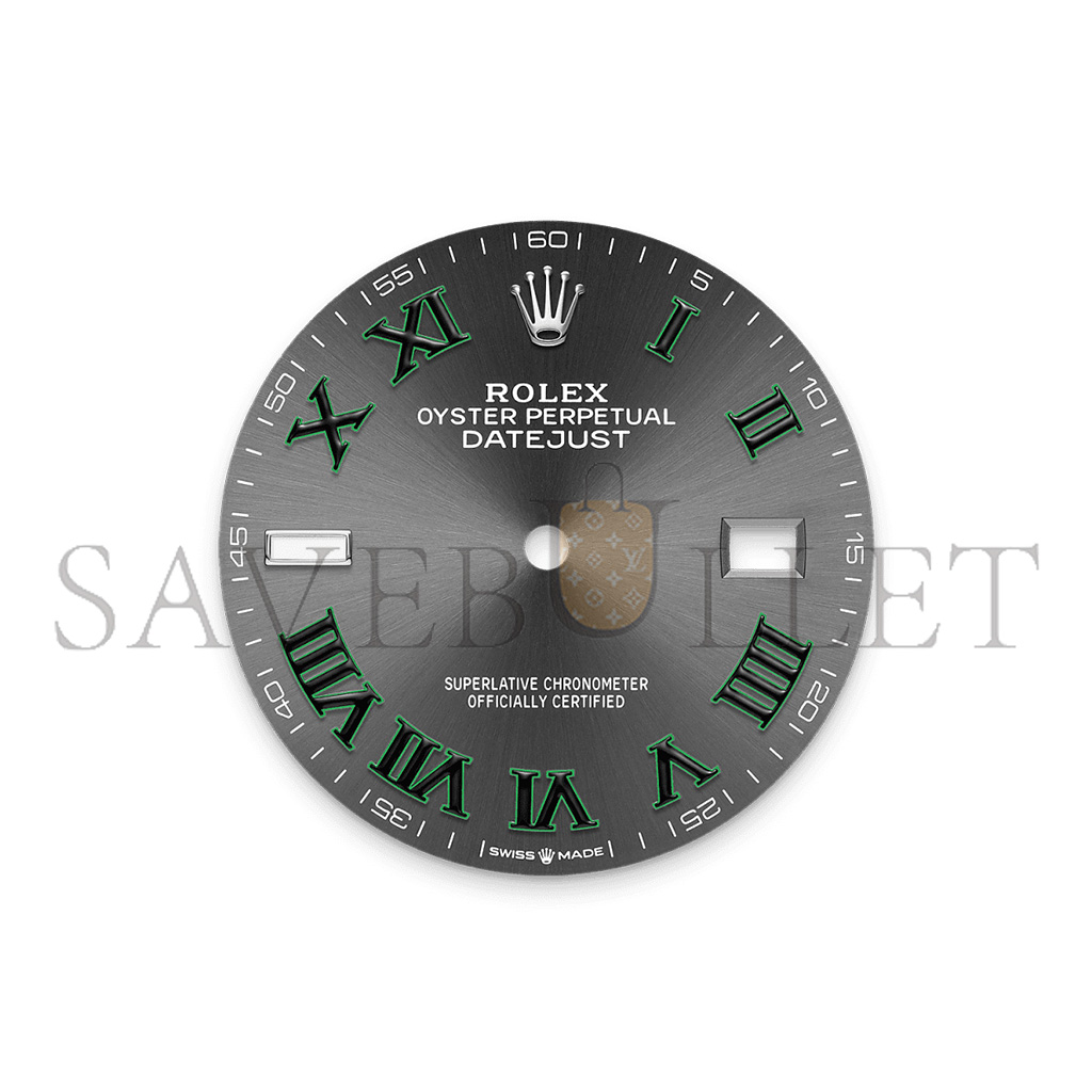 R*l*x datejust 36 oyster, 36 mm, oystersteel and white gold watch 126234-0045